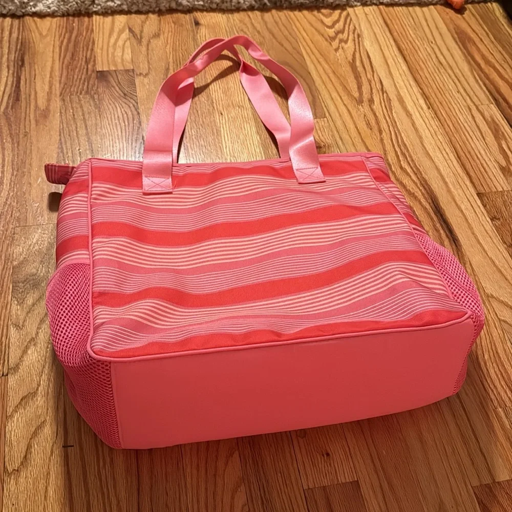 Vera Bradley Pink Striped Tote - Picture 9 of 14